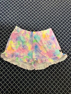 Pixie Lane Tie Dye Ruffle Shorts